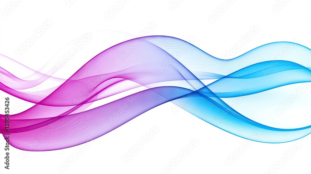 Naklejka premium Abstract swirling colorful waves