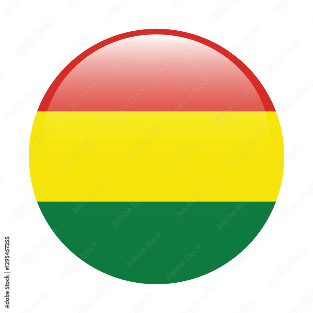 Bolivia circle flag logo icon digital vector illustration Bolivia circle flag logo icon digital vector illustration