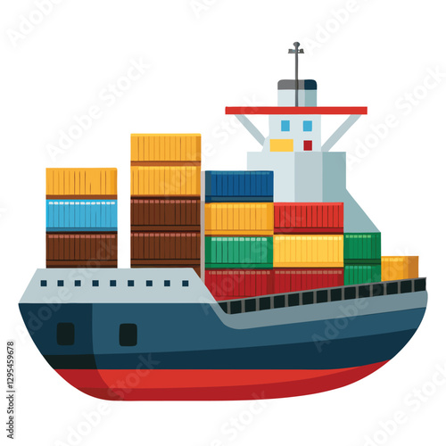 cargo ship and cargo containers