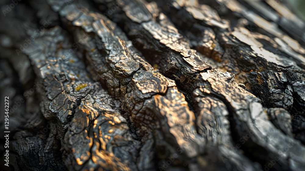 Close-up of a Tree Trunk with a Prominent Scar Depicting Nature's Resilience and Endurance Close-up of a Tree Trunk with a Prominent Scar Depicting Nature's Resilience and Endurance