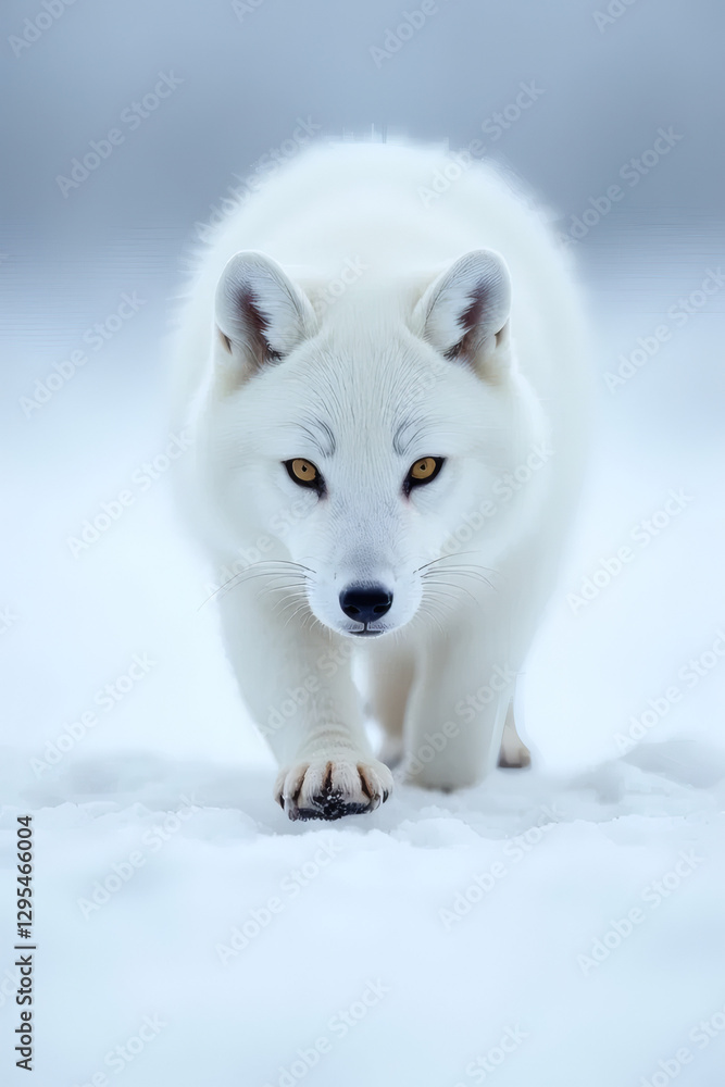 Obraz premium arctic fox in the snow