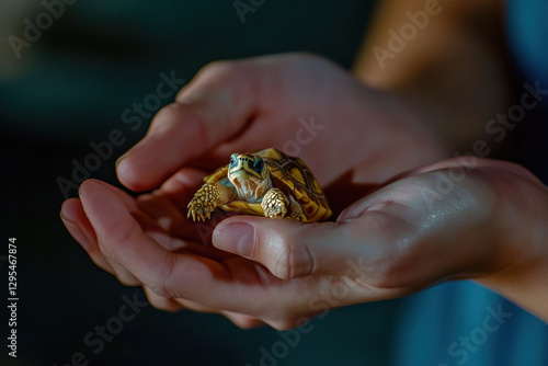 Galápagos tortoise conservation program with DNA tracking photo