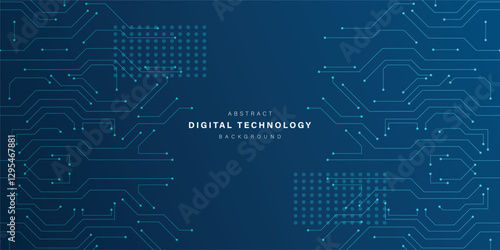 Blue abstract technology background. business technology communication. Hi tech digital connection. high tech. science. modern technology business concept. futuristic background. vector illustration