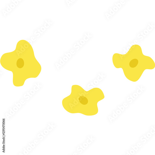 꽃 모양 들꽃 꽃잔디 일러스트 Flower-shaped wild flower illustration