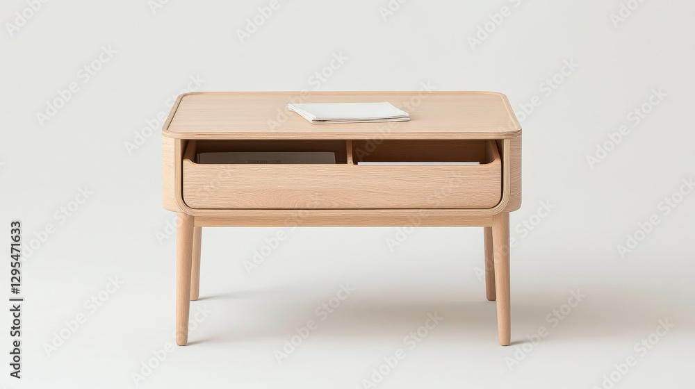 Modern wooden coffee table with two drawers and minimalist design, perfect for contemporary living spaces. Ideal for storage and display Modern wooden coffee table with two drawers and minimalist design, perfect for contemporary living spaces. Ideal for storage and display