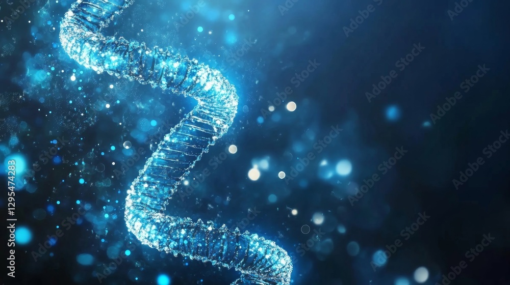 Blue DNA Helix Abstract Background Blue DNA Helix Abstract Background