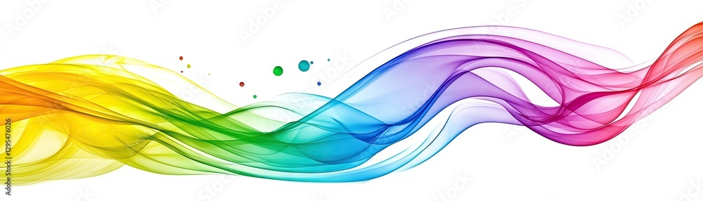 Fototapeta premium Abstract rainbow flowing colors background