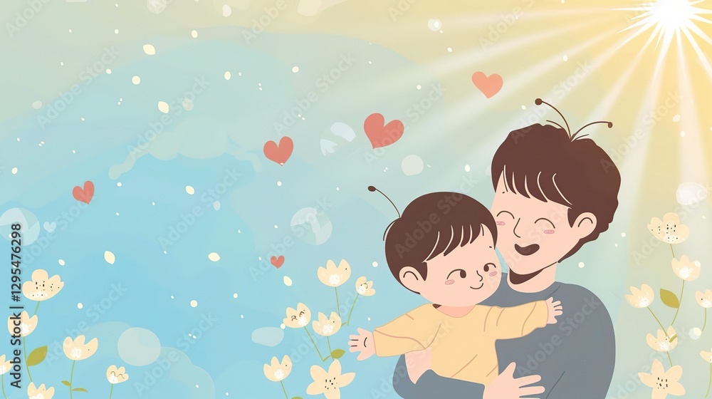 A thoughtfully crafted background for International Father's Day greeting cards is presented. The background emanates a sense of strength and warmth, utilizing a color scheme that combines earthy tone A thoughtfully crafted background for International Father's Day greeting cards is presented. The background emanates a sense of strength and warmth, utilizing a color scheme that combines earthy tone