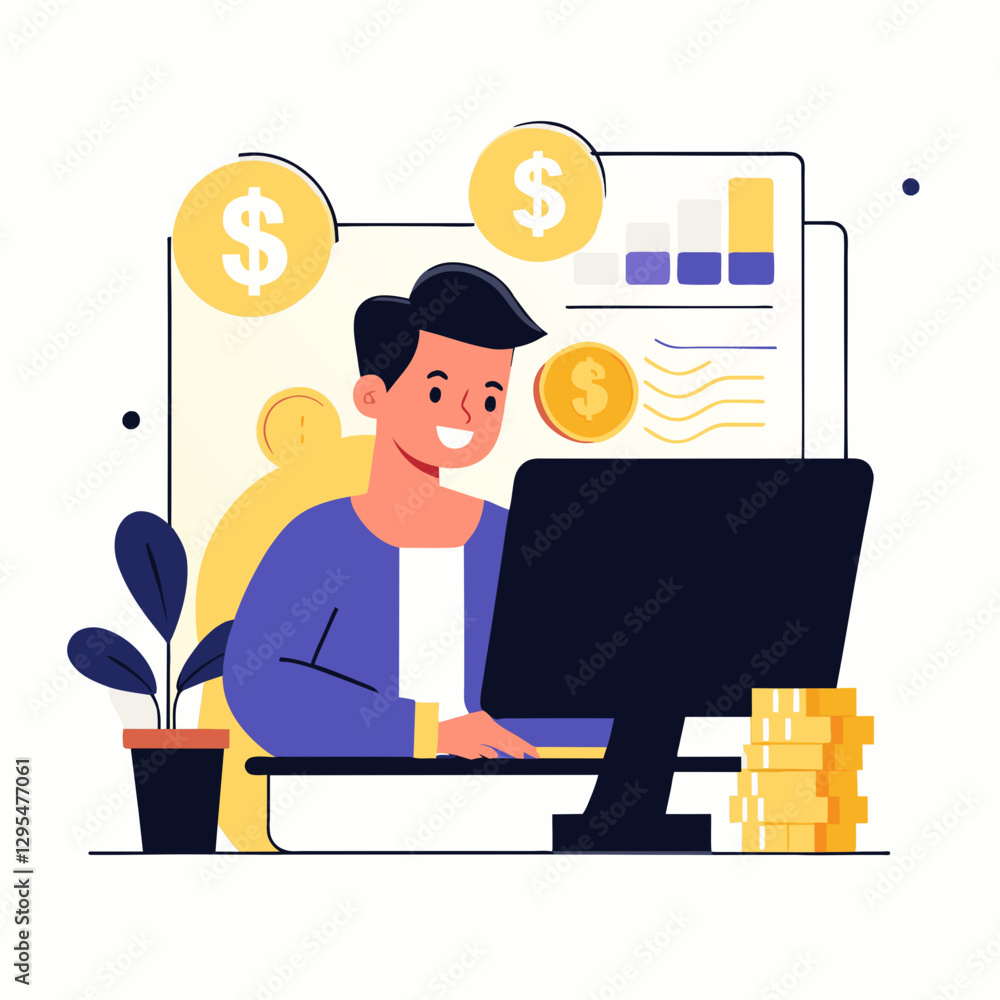 businessman with money businessman with money