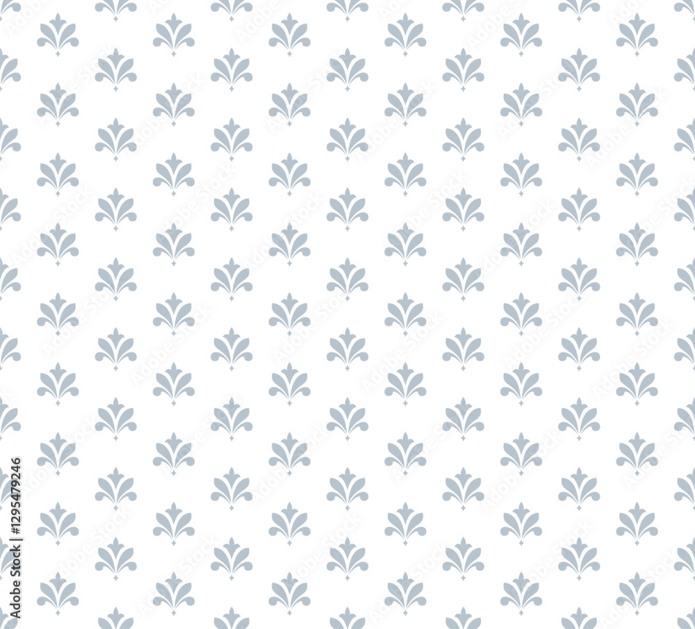Flower geometric pattern. Seamless vector background. White and gray ornament. Ornament for fabric, wallpaper, packaging. Decorative print Flower geometric pattern. Seamless vector background. White and gray ornament. Ornament for fabric, wallpaper, packaging. Decorative print