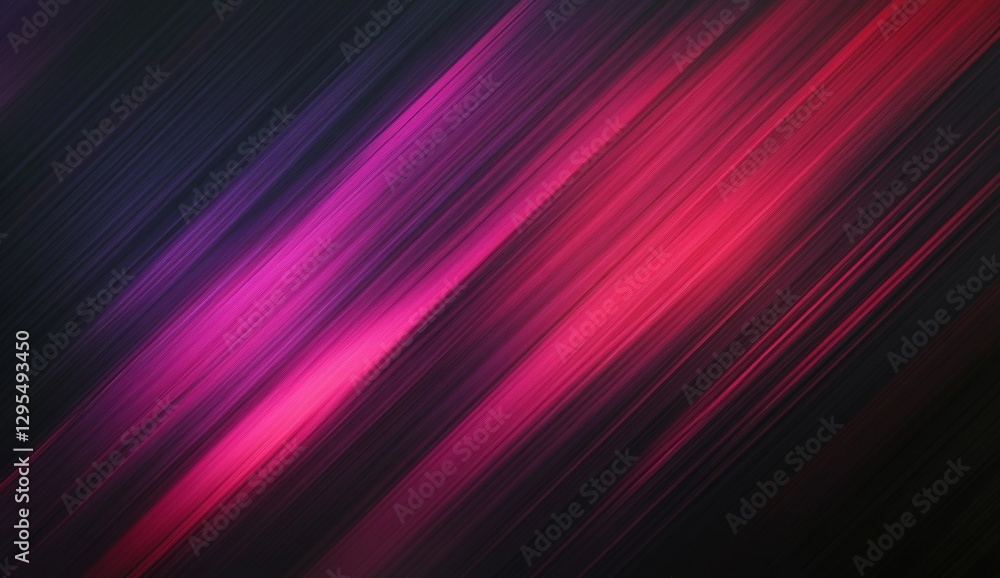 Fototapeta premium Diagonal vibrant color streaks on dark background
