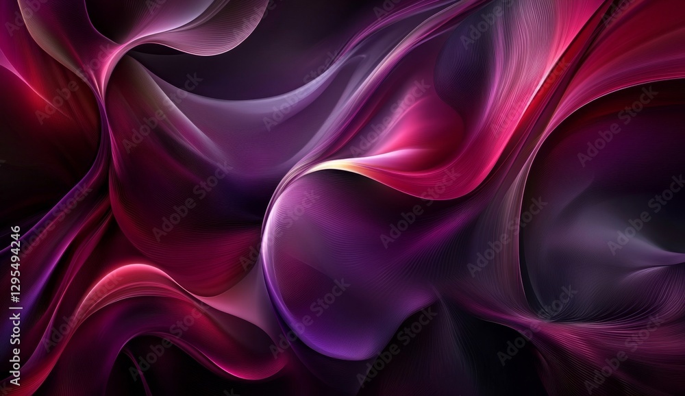 Obraz premium Abstract flowing liquid colors, dark background