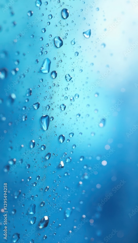 Light blue, frosted glass panel, uneven surface , shiny, panel, image Light blue, frosted glass panel, uneven surface , shiny, panel, image