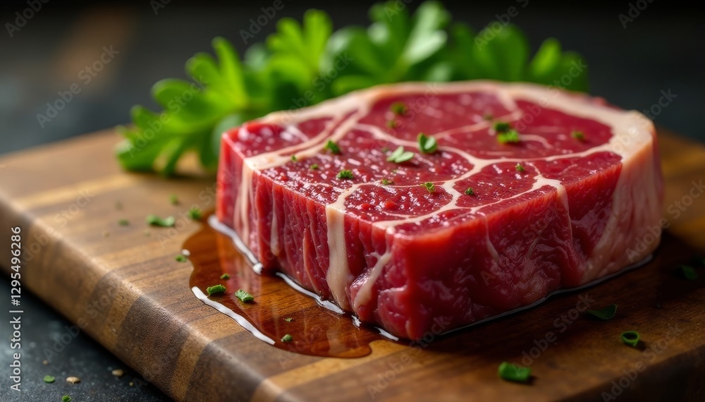 Marbled Wagyu ribeye steak, richly textured, on rustic wood , steak, texture, meat Marbled Wagyu ribeye steak, richly textured, on rustic wood , steak, texture, meat
