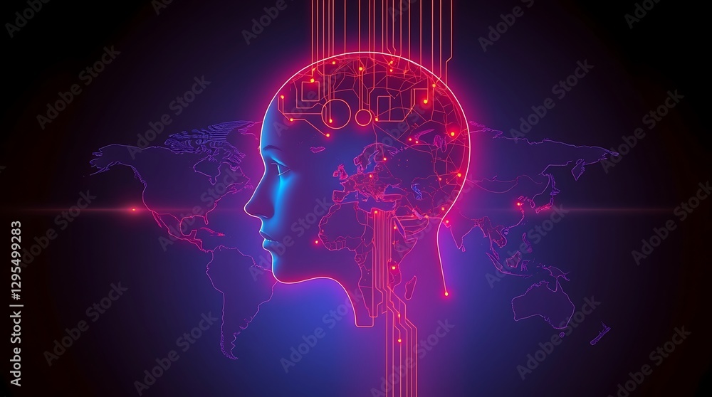 Abstract Technology and AI Background for Futuristic Digital Innovation
Abstract Technology and AI Background for Futuristic Digital Innovation