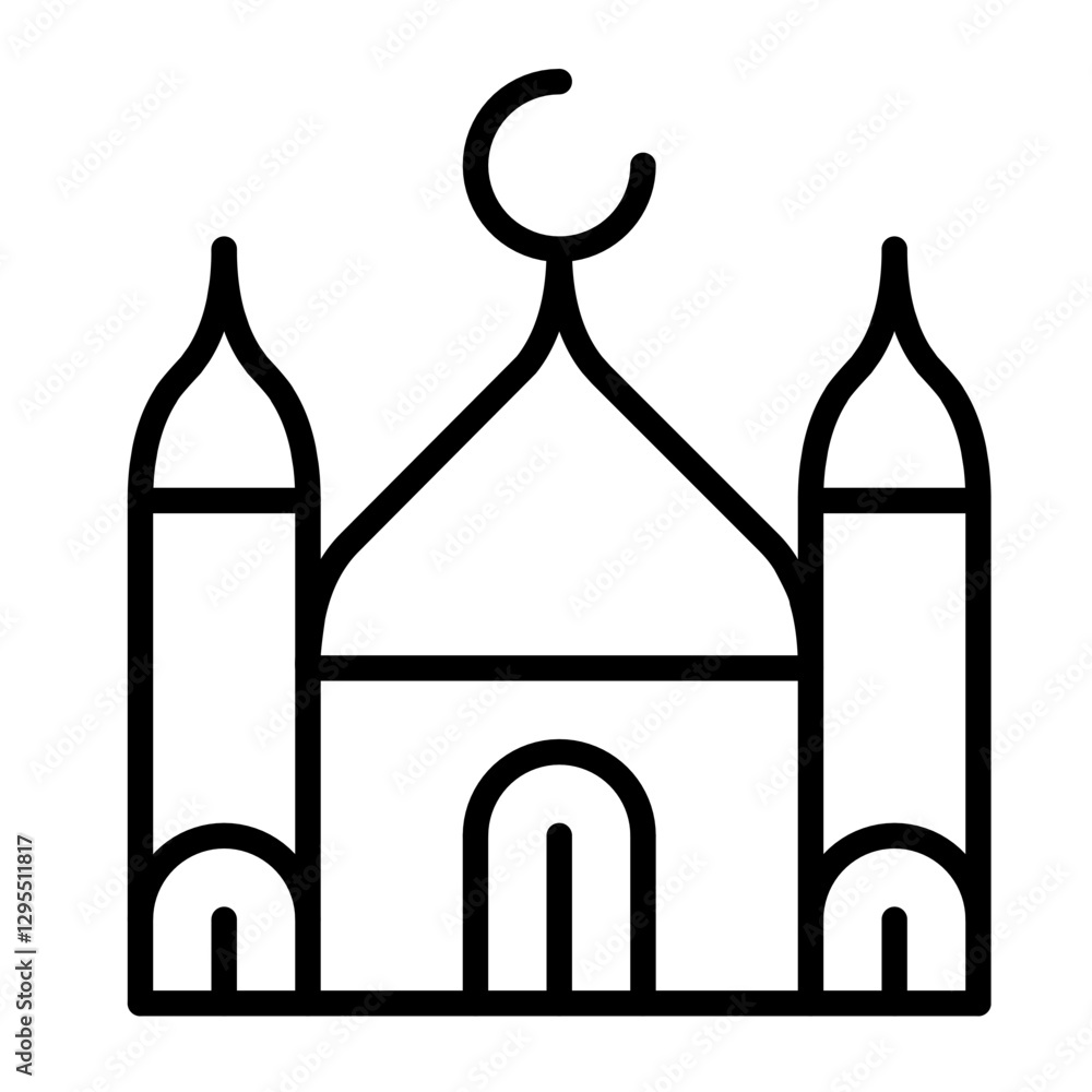 vector illustration of a mosque vector illustration of a mosque