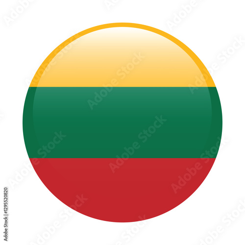 Free Download Lithuania flag circle icon vector illustration design - GFXLoad