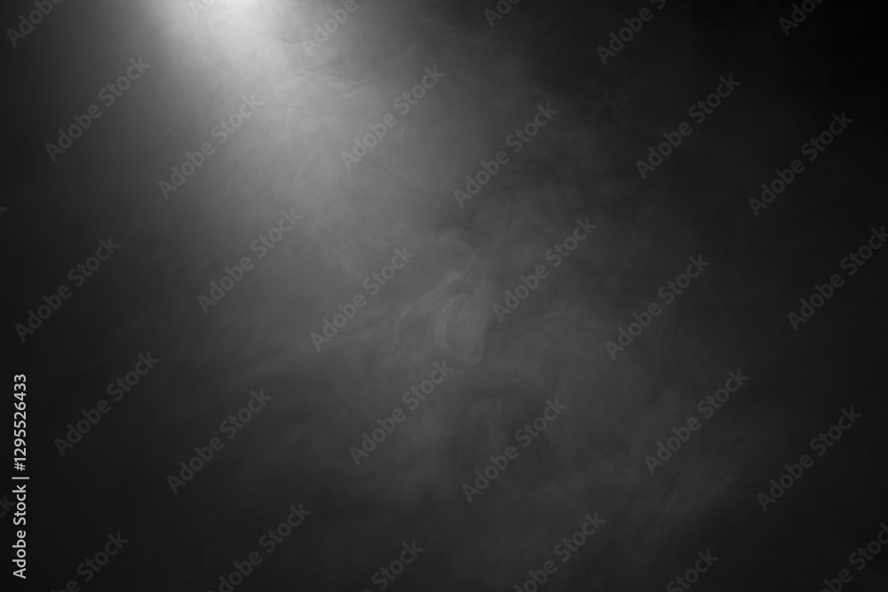 Fototapeta premium black and white background with smoke