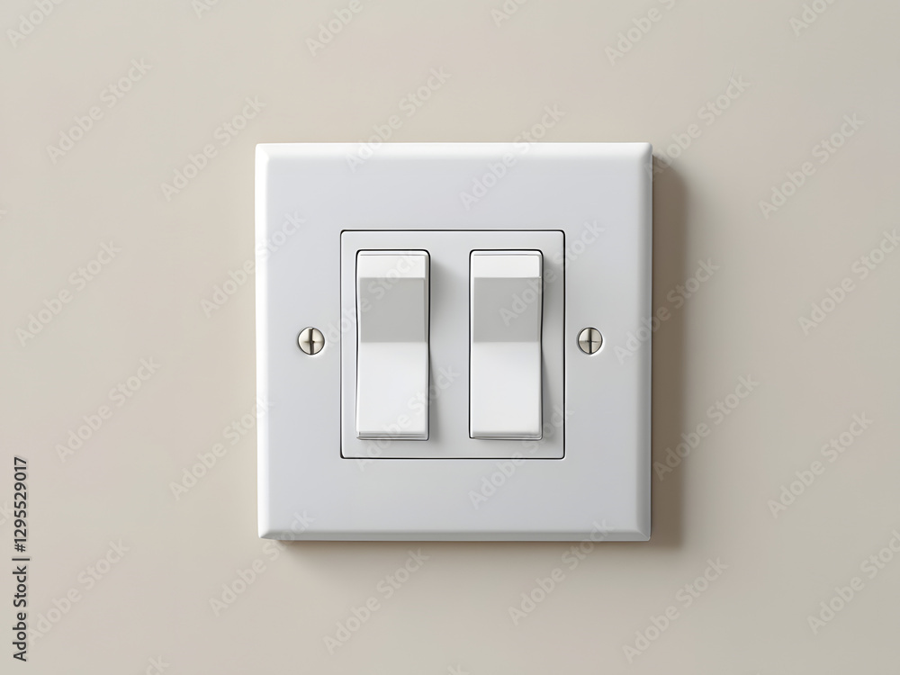 light switch on a wall , simply white light switch light switch on a wall , simply white light switch