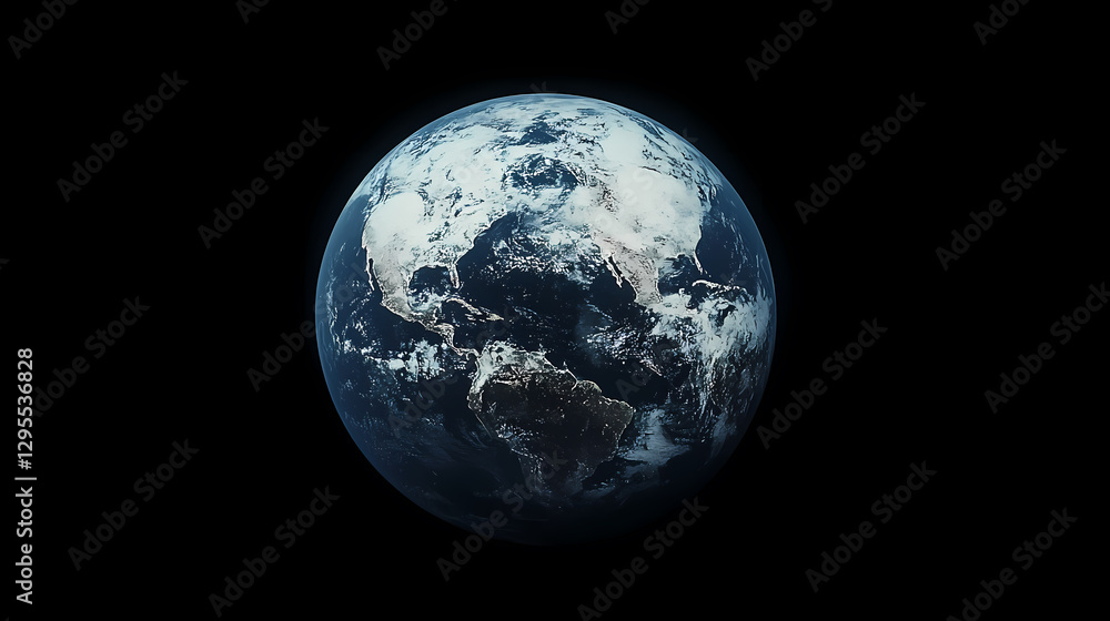 HD Earth Image with Ocean and Land Details HD Earth Image with Ocean and Land Details
