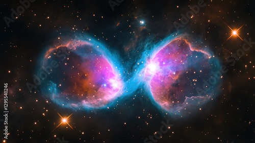 Cosmic Infinity Nebula Stellar Formation in Space