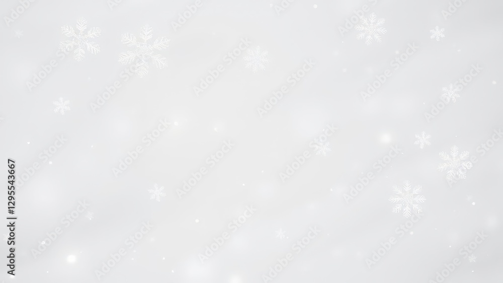 Elegant Snowflake Illustrations with Silver Details on Subtle Grey Backdrop Elegant Snowflake Illustrations with Silver Details on Subtle Grey Backdrop