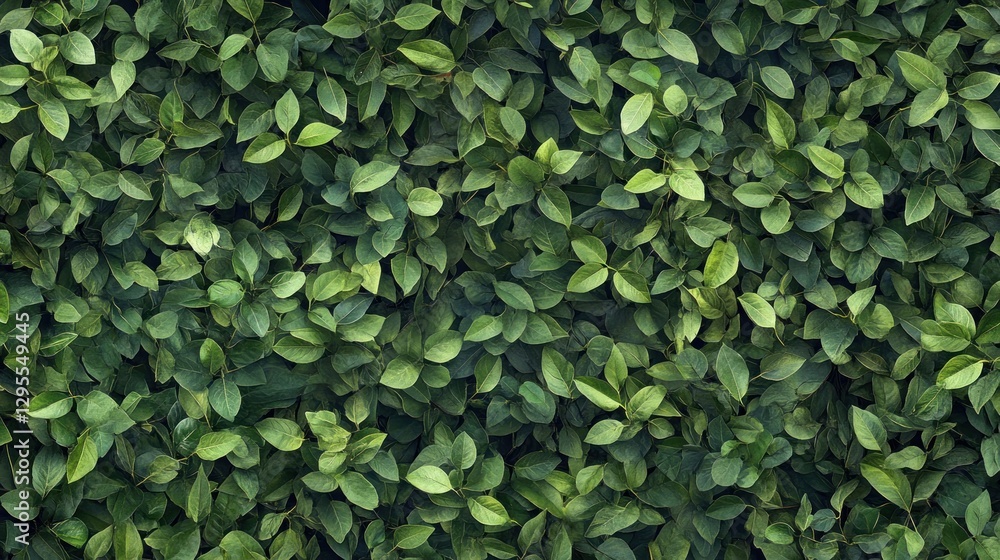 Lush Green Foliage Dense Leaf Background Lush Green Foliage Dense Leaf Background