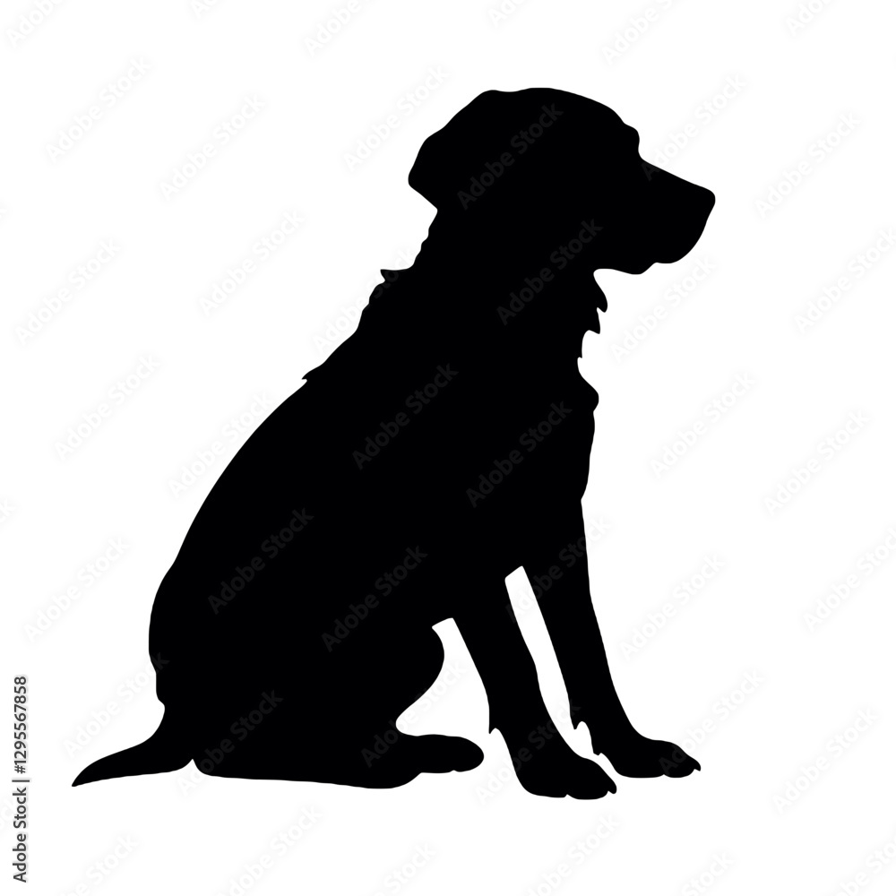 Golden Retriever dog vector illustration Golden Retriever dog vector illustration