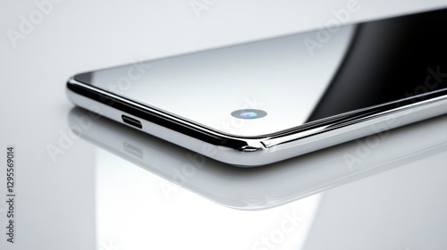 Wallpaper Mural Smartphone close-up showcase modern technology scene product photography minimalist environment side view perspective innovative design exploration Torontodigital.ca