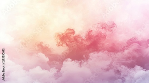 Colorful abstract cloudscape, soft pastel colors, vibrant atmosphere photo