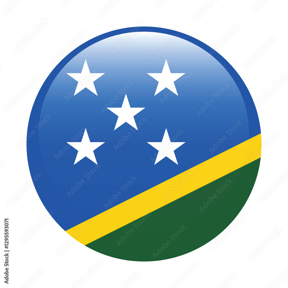 Solomon Islands flag circle icon vector illustration design Solomon Islands flag circle icon vector illustration design