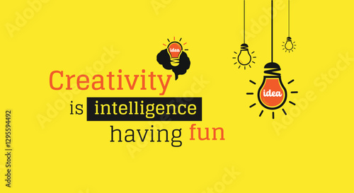 Creativity, Idea Office Wall Decal, Motivational, Quotes, Corporate Branding, Wall Mural Sticker design.