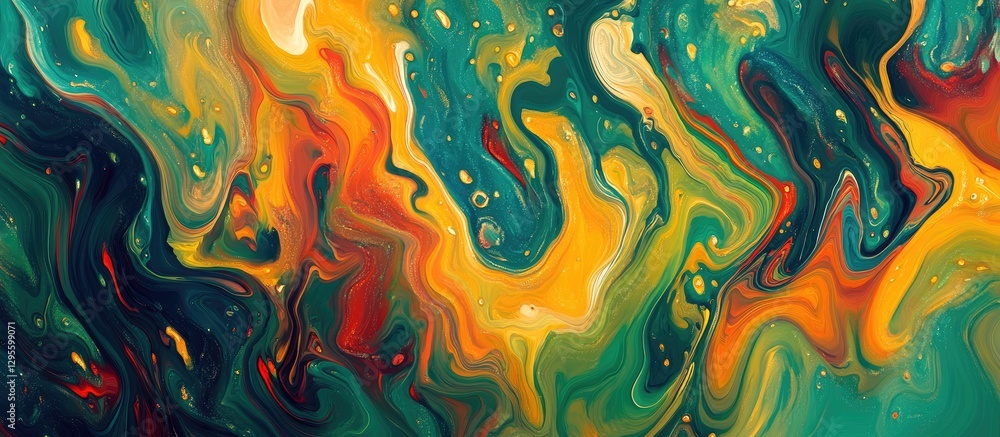 Abstract Liquid Art, Vibrant Colors, Flowing Texture Abstract Liquid Art, Vibrant Colors, Flowing Texture