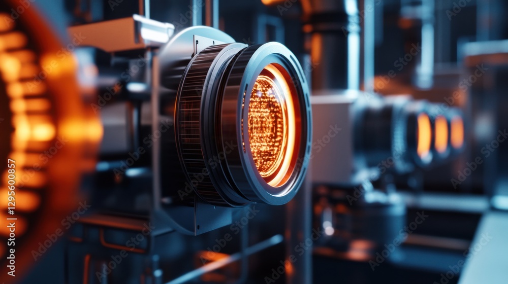 Fototapeta premium Heat detection for inspecting electric motors. Featuring diagnostics and performance checks