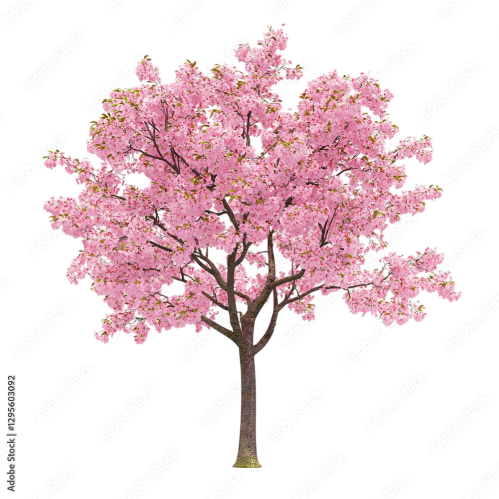 Fototapeta premium Pink Cherry Blossom Tree Spring Nature Abstract Art,