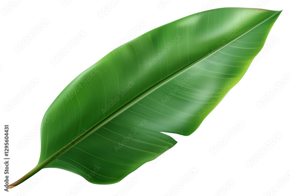 Fototapeta premium PNG Banana leaf plant freshness fragility.