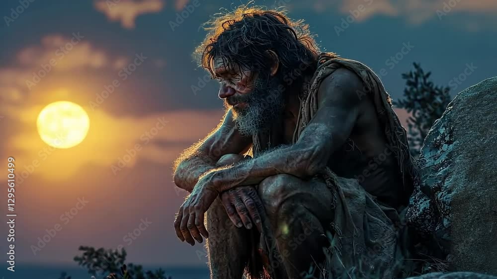 Early existence: displaying prehistoric life focused on primitive man ...