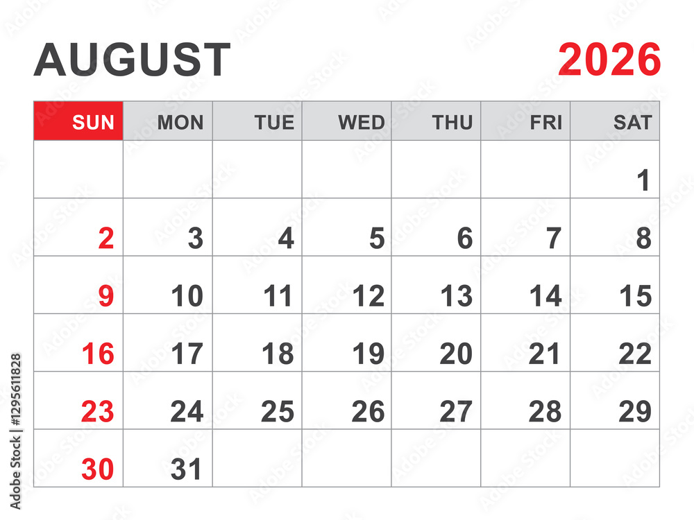 08-AUGUST 2026 PLANNER 08-AUGUST 2026 PLANNER