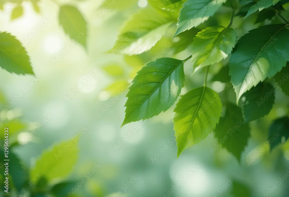 An animated video featuring green leaves on a textured background An animated video featuring green leaves on a textured background