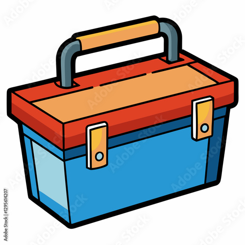 Tool Box illustration with vibrant colors and a sturdy design