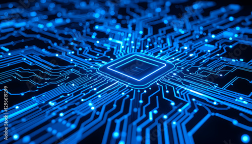 circuit board background. Ai generated