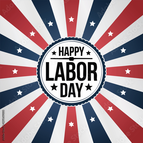 An illustration represent labor day design