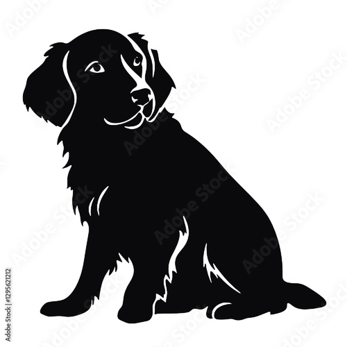 Golden Retriever in Silhouette