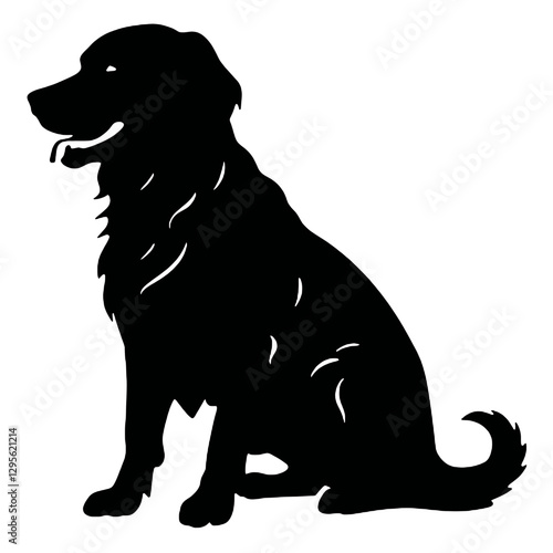 Golden Retriever in Silhouette