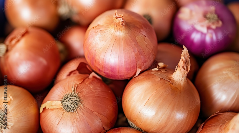 Close-up of modern onion harvesting technology in the USA showcasing minimalism Close-up of modern onion harvesting technology in the USA showcasing minimalism
