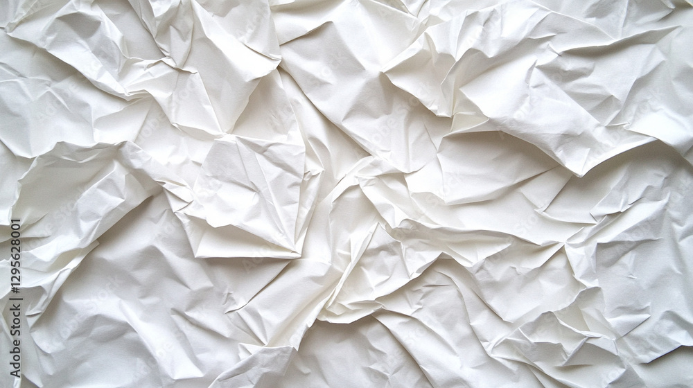 Obraz premium Vibrant Gradient Background – Crumpled White Paper Texture Deep - Version 8