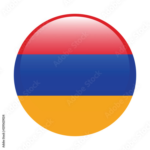 Armenia flag circle icon vector illustration design