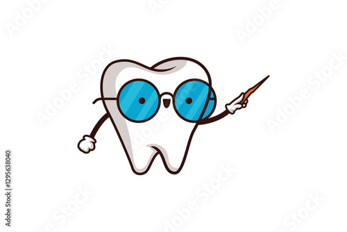 Cute Teeth Character Illustration