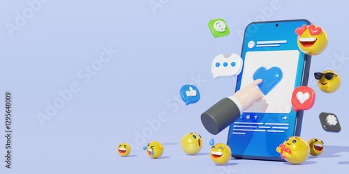 social media marketing illustration