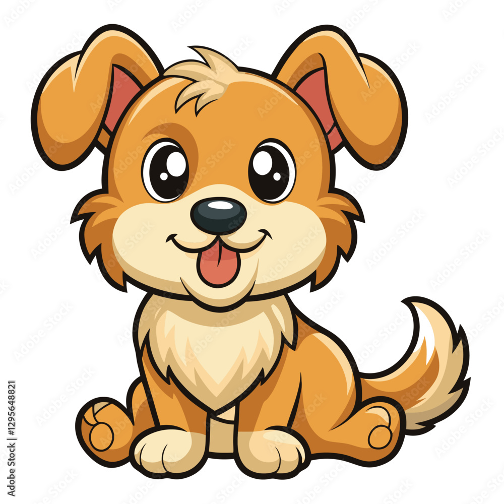 a cute dog outline vector a cute dog outline vector